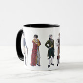 Regency Gentlemen History Fashion Jane Austen Mug (Devant gauche)