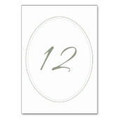 Regency Green Classic Cameo Wedding Kaart (Voorkant)