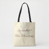 Regency Inspired Witty Minimalist Tote Bag (Devant)