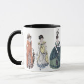 Regency Ladies Mode historique Jane Austen Mug (Gauche)