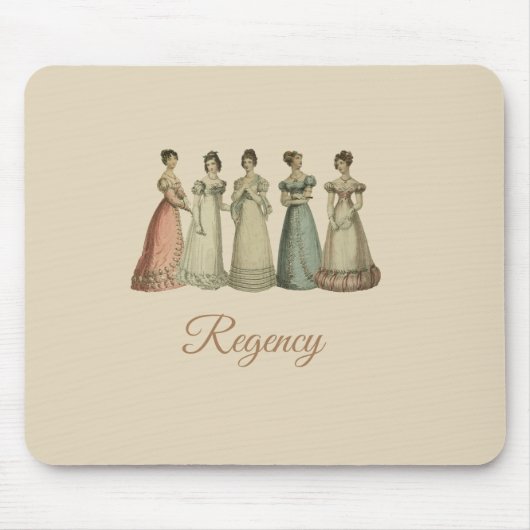Regency Ladies Mousepad voor Jane Austen Fans Muismat (Voorkant)