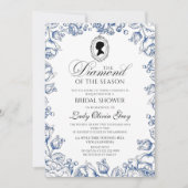 Regency Lady Bruiloftsborrel Kaart (Voorkant)