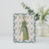 Regency Lady in Green Briefkaart (Staand voorkant)