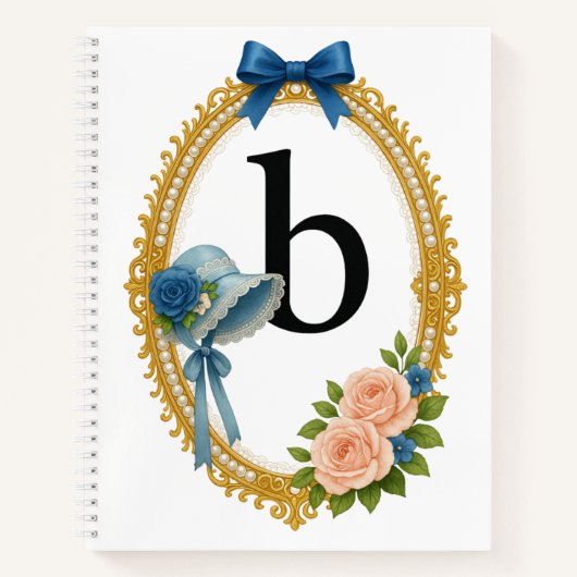 Regency Letter B Monogram Journal Notitieboek (Voorkant)