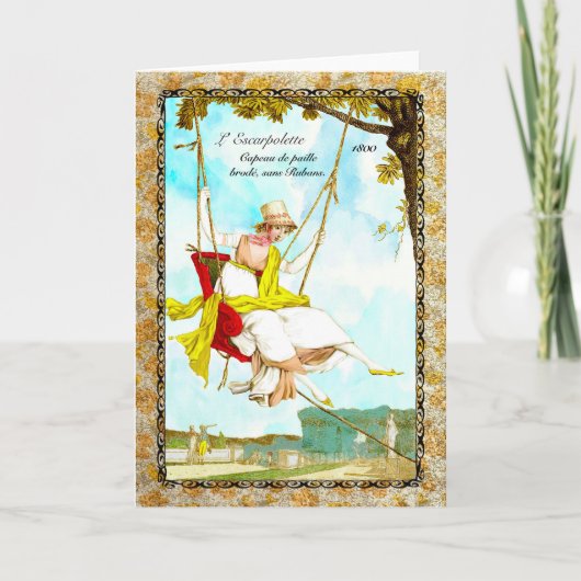 Regency Mode 1800 wenskaart Kaart (Voorkant)