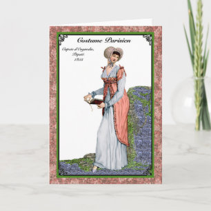 Regency Mode 1803 wenskaart Kaart