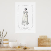 Regency Mode Bord 1818 Bridal Dress Print (Keuken)