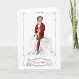 Regency Mode Bord Kerstvakantie Kaart