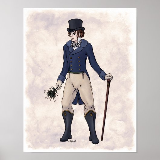 Regency Mode - Gentleman #1 - 11x14 Art Print (Voorkant)