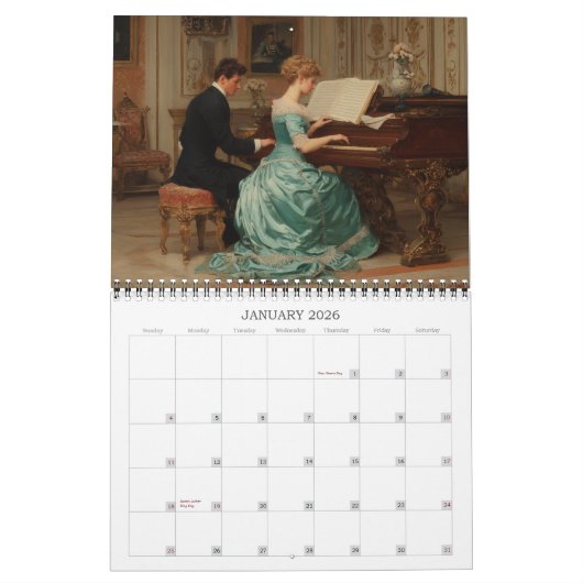 Regency Romance 2026 Calendrier mural (Jan 2026)