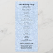 Regency Romance huwelijksprogramma's Programma (Achterkant)