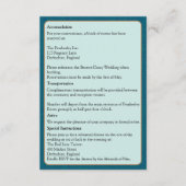 Regency Stijl Bruiloft details Regencycore Informatiekaartje (Voorkant)