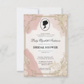 Regency tijdperk Florals Bridgerton Vrijgezellenfe Kaart (Voorkant)