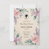 Regency tijdperk Florals Bridgerton Vrijgezellenfe Kaart (Voorkant)