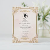 Regency tijdperk Florals Bridgerton Vrijgezellenfe Kaart (Staand voorkant)