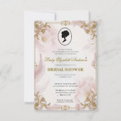 Regency tijdperk Florals Bridgerton Vrijgezellenfe Kaart (Voorkant)