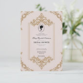 Regency tijdperk Florals Bridgerton Vrijgezellenfe Kaart (Staand voorkant)