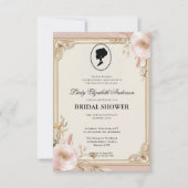 Regency tijdperk Florals Bridgerton Vrijgezellenfe Kaart (Voorkant)