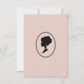 Regency tijdperk Florals Bridgerton Vrijgezellenfe Kaart (Achterkant)