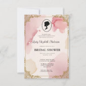 Regency tijdperk Florals Bridgerton Vrijgezellenfe Kaart (Voorkant)