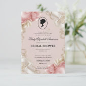 Regency tijdperk Florals Bridgerton Vrijgezellenfe Kaart (Staand voorkant)