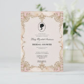 Regency tijdperk Florals Bridgerton Vrijgezellenfe Kaart (Staand voorkant)