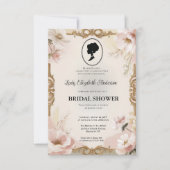 Regency tijdperk Florals Bridgerton Vrijgezellenfe Kaart (Voorkant)