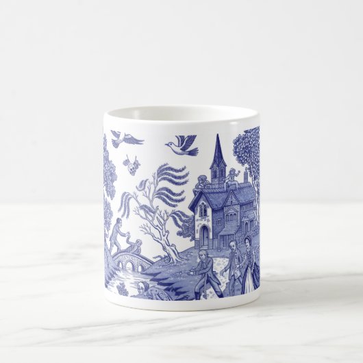 Regency Undead Blue Willow - Mug (Centre)
