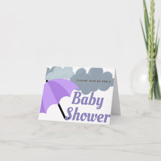Regendouches Uitnodigingen voor babydouches