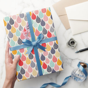 Regendruppel Pop Art Dot Pattern Cadeaupapier