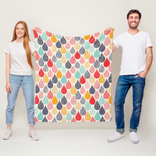 Regendruppel Pop Art Dot Pattern Fleece Deken