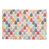 Regendruppel Pop Art Dot Pattern Kussensloop (Achterkant-Links)