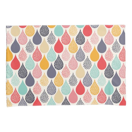 Regendruppel Pop Art Dot Pattern Kussensloop (Voorkant-Rechts)