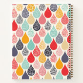 Regendruppel Pop Art Dot Pattern Notitieboek (Achterkant)