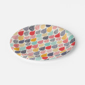 Regendruppel Pop Art Dot Pattern Papieren Bordje (Gekanteld)