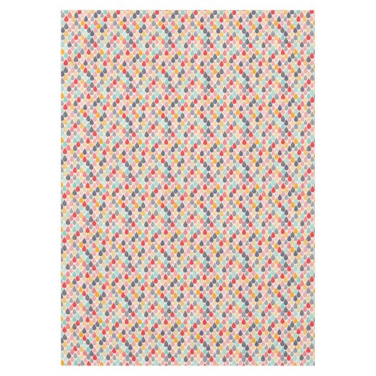 Regendruppel Pop Art Dot Pattern Tafelkleed (Voorkant)