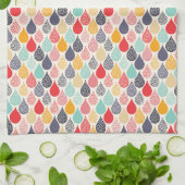 Regendruppel Pop Art Dot Pattern Theedoek (Gevouwen)