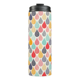 Regendruppel Pop Art Dot Pattern Thermosbeker