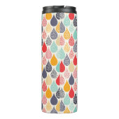 Regendruppel Pop Art Dot Pattern Thermosbeker (Achterkant)