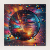 Regendruppel Skyline Legpuzzel (Horizontaal)