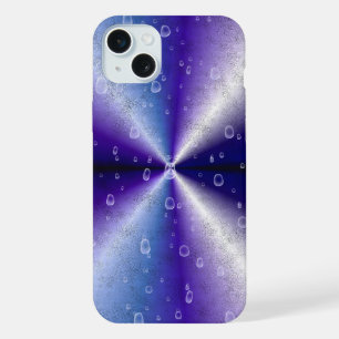 Regendruppels op de Paarse regenboog iPhone 15 Plus Case