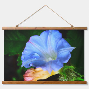Regendruppels op een ochtend glorie hangend wandkleed