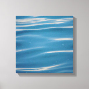 Regendruppels op het Michiganmeer Canvas Afdruk
