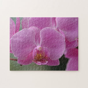 regendruppels op orchidee legpuzzel