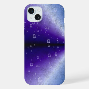 Regendruppels op Paarse Regenboog iPhone 15 Plus Case