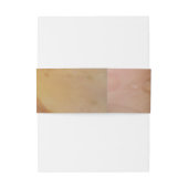 Regendruppels op Rozen bloemblaadjes Roze Perzik B Uitnodigingen Wikkel (Achterkant Voorbeeld)