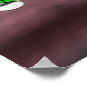 Regendruppels op touwtjes poster (Hoek)