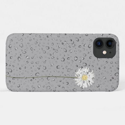 regendruppels op witte mais Case-Mate iPhone case (Achterkant (horizontaal))