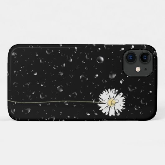 regendruppels op witte mais Case-Mate iPhone case (Achterkant (horizontaal))