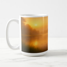 Regendruppels tijdens Golden Hour Koffiemok